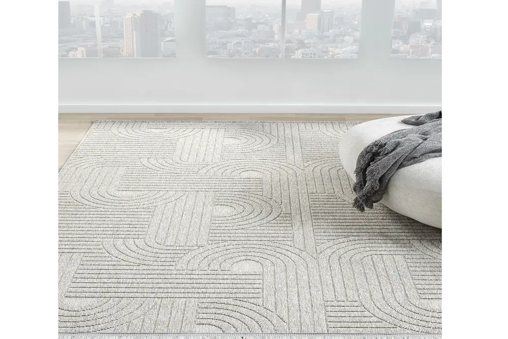 Loopal Antibakteriyel Dokuma Halı, Gri 623 100X300 Cm