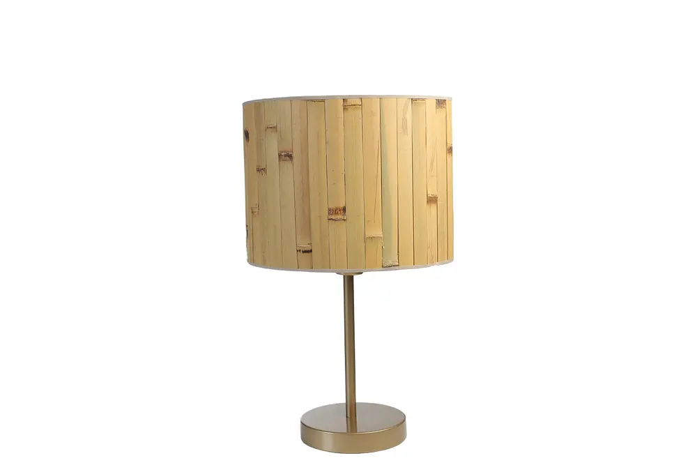 Bambu 02 Abajurlu Masa Lambası Eskitme