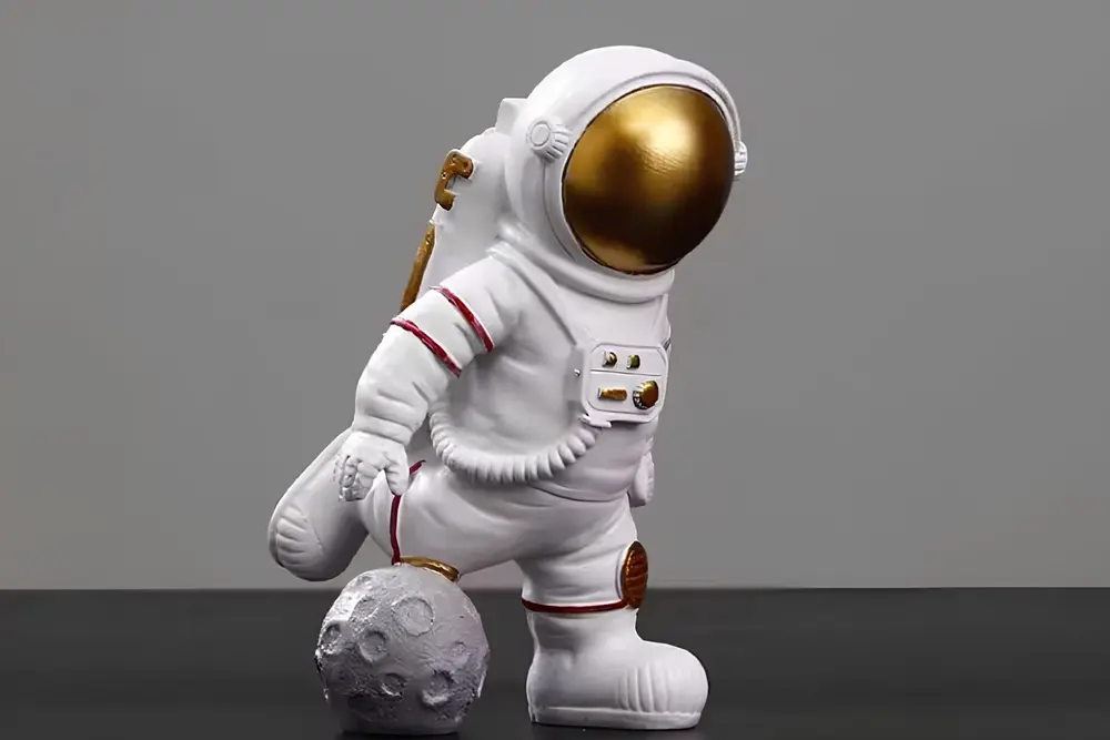 Topçu Astronot Biblo, Gold Beyaz