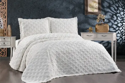 Çapa Home Harem Yatak Örtüsü, Çift Kişilik, Krem