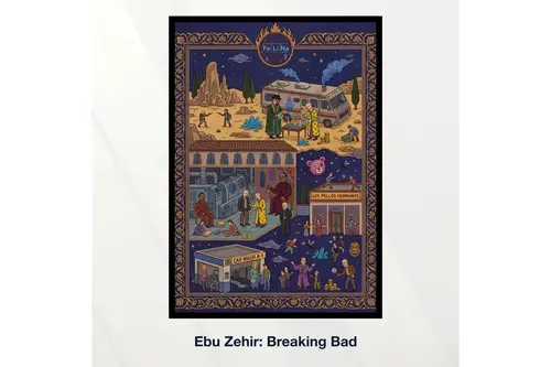 Miniaworks Ebu Zehir: Breaking Bad Siyah Çerçeveli Poster 21X30
