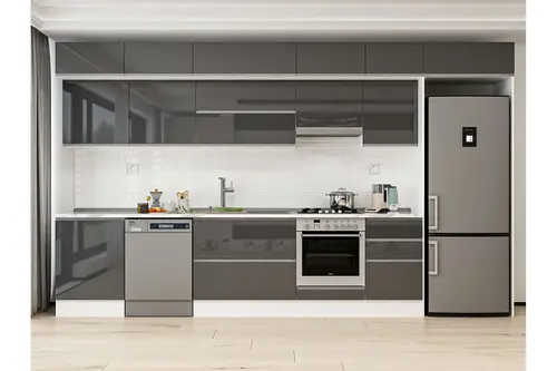 Alvinka 400X240 Cm Mutfak Dolabı, Mb E90S60S50 1 Antrasit Suntalam