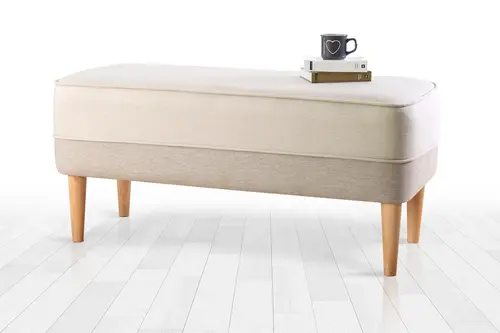 Randler Bench Puf, Krem