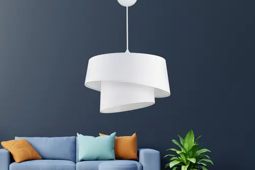 Evlight Baret Pvc 2 Katlı Sarkıt Avize, Beyaz