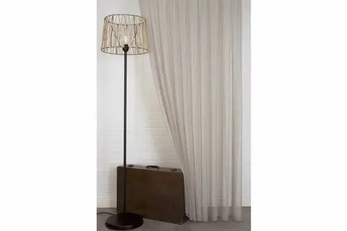 Massarelli Çizgili Tül Açık Kahve 1-3 Sık Pile 100X260