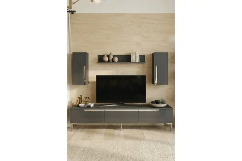 Meyra Tv Ünitesi, Antrasit Silver, 180 Cm, Tvr1803As