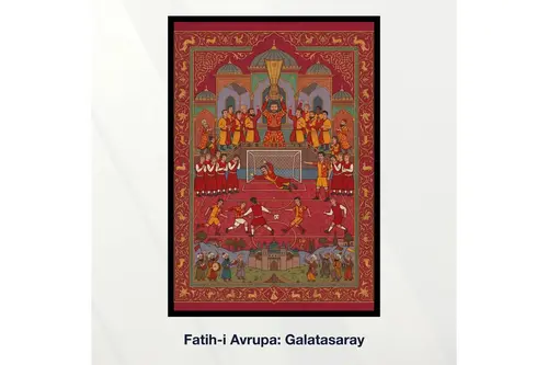 Miniaworks Fatih-İ Avrupa: Galatasaray Siyah Çerçeveli Poster 21X30