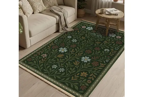 Hayat Ağacı Vintage Dokuma Taban Halı, 405 Yng, 60X120 Cm