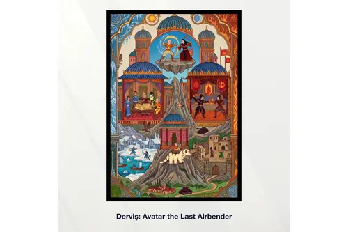 Miniaworks Derviş: Avatar The Last Airbender Siyah Çerçeveli Poster 21X30
