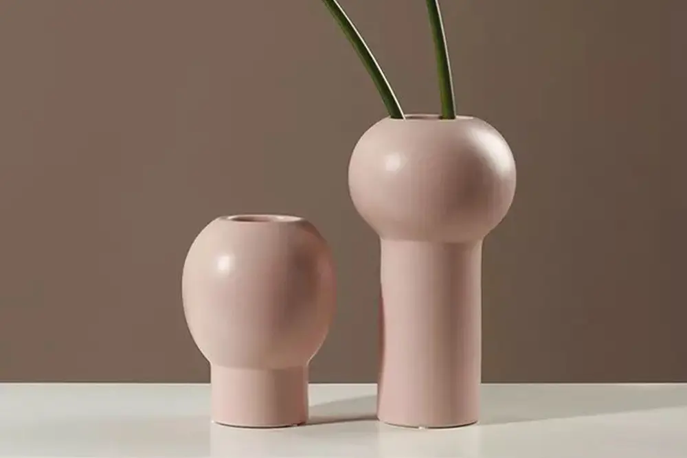 İskandinav Mükü Vazo, Pudra Pembe