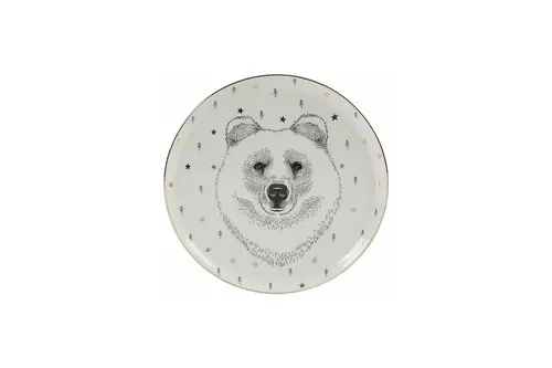 Porland Forest Bear Düz Tabak 20 Cm 04Lfh000451