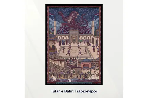 Miniaworks Tufan-I Bahr: Trabzonspor Siyah Çerçeveli Poster 21X30