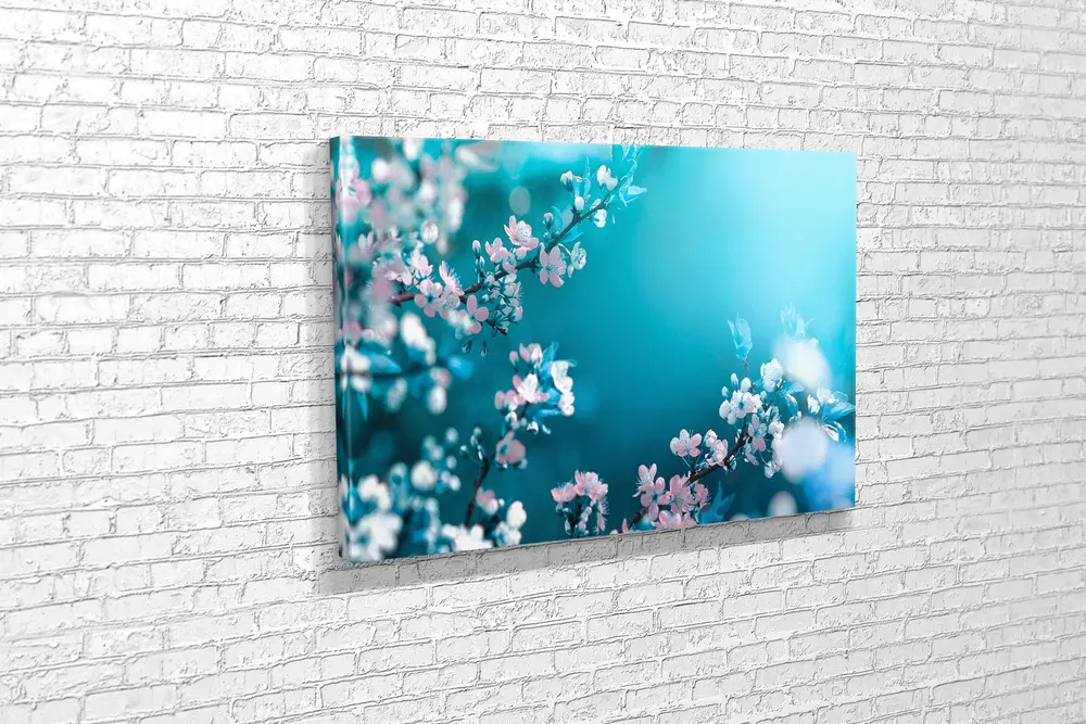 Tablo360 Badem Ağacı Çiçekleri Kanvas Tablo 50X75