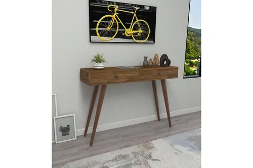 Woodface Tesla Doğal Ahşap Dresuar, Ceviz