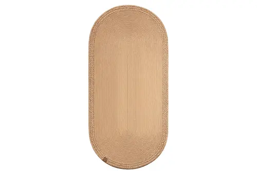 Rixo Çift Taraflı Jüt Oval Halı, 80X150