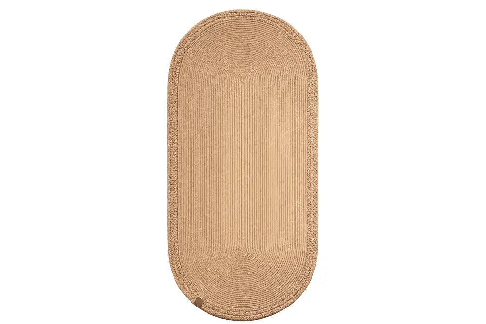 Rixo Çift Taraflı Jüt Oval Halı, 80X150