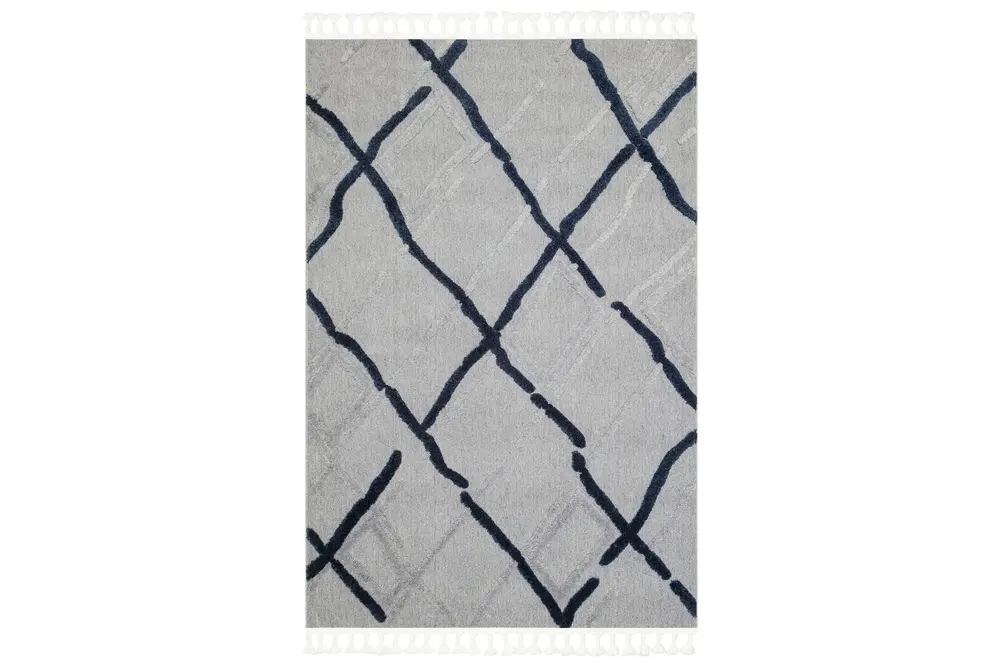 Terazzo Halı 03, Grey Navy, 80X150