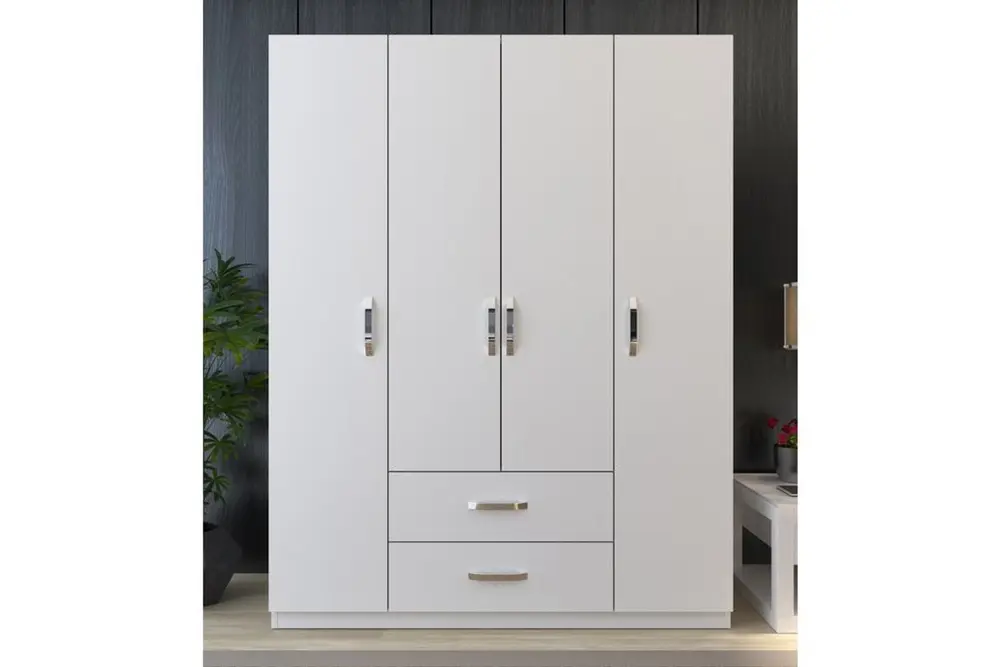 Metalia Smartline Gardırop, 4 Kapı 2 Çekmeceli