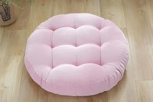 Tubihome Yuvarlak Yer Minderi, Pembe