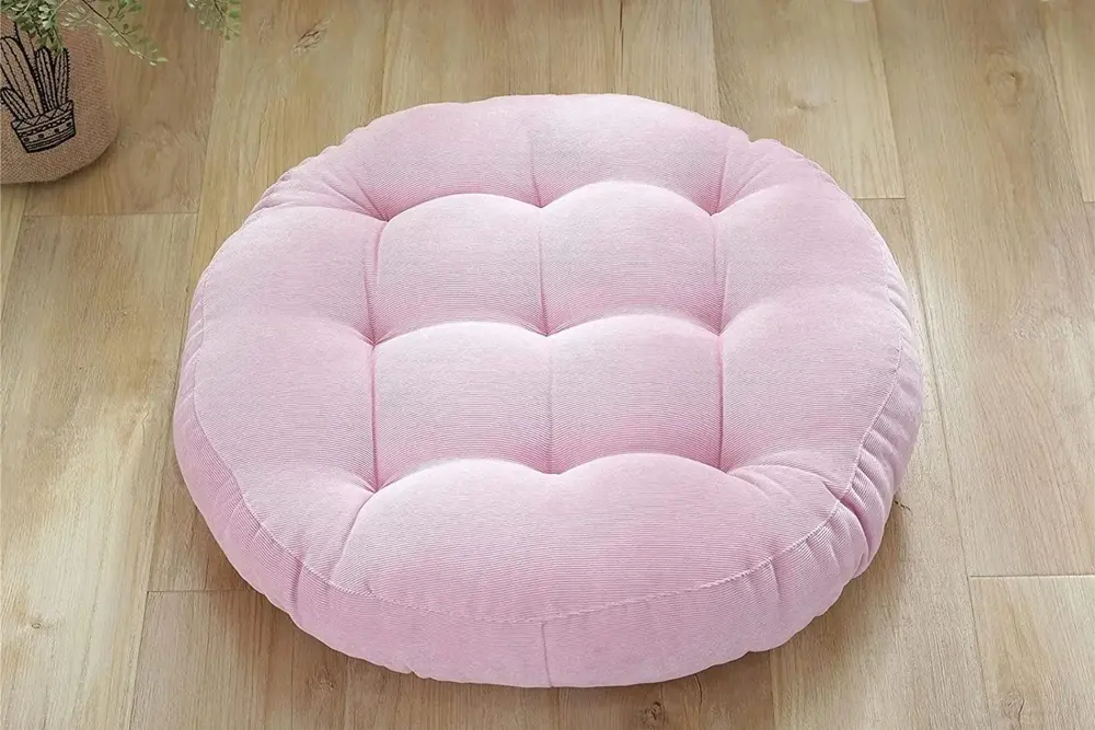 Tubihome Yuvarlak Yer Minderi, Pembe