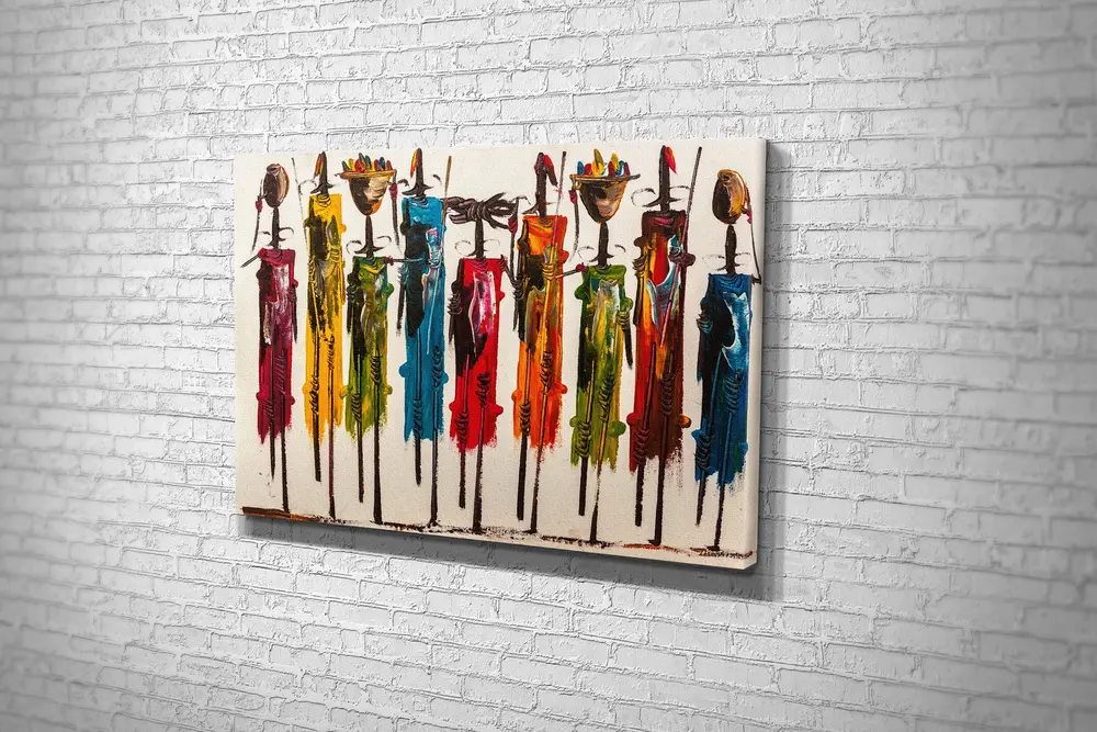 Tablo360 Afrika İllüstrasyon Kanvas Tablo 50X75
