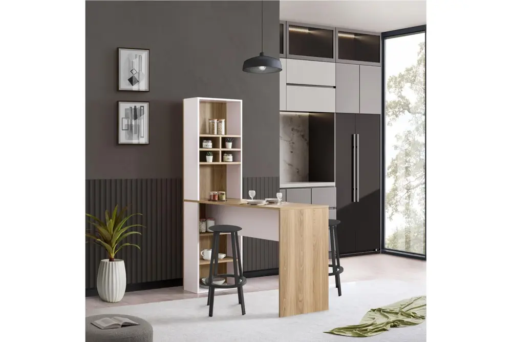Hermobi Nova Gardenmeşe/Beyaz Bar Masası