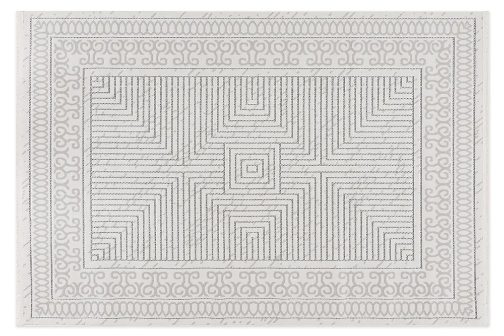 Yalı Makina Halısı, Krem, Gri, 80X150, 2003