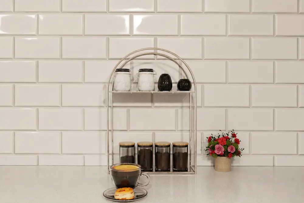 Arco 2 Katlı Metal Masaüstü Raf, Gümüş