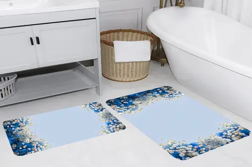 Rovigo Home Dijital Baskılı İkili Banyo Paspas Takımı, Rvg5249