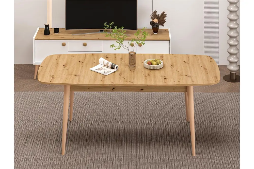 Mitra Açılır Yemek Masası, Artisan Ahşap Ayak