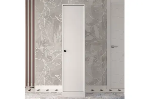 Midoser Daisy Tek Kapılı Elbise Dolabı-Gardırop, Beyaz