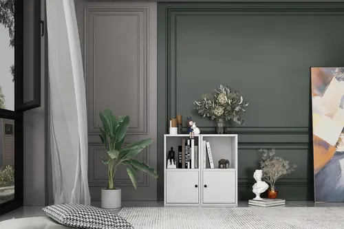 Leksa Kapaklı Raflı Kitaplık 65 Cm Beyaz Ktp-1022-Ç