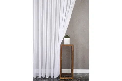 Massarelli Etamin Tül Beyaz 1-2,5 Orta Sık Pile 100X260
