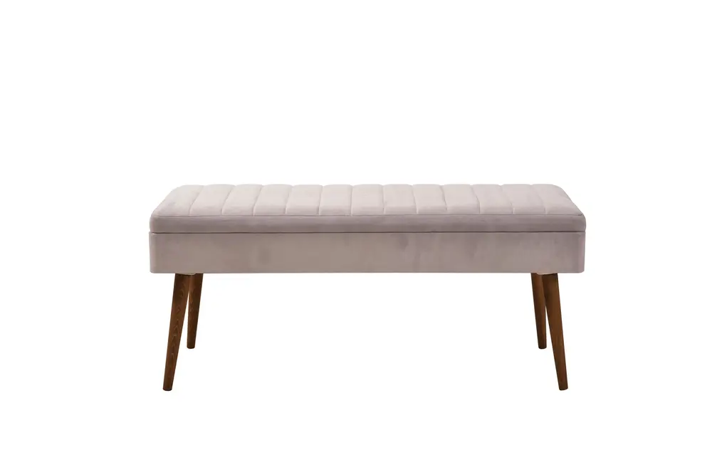 Vina Kumaşlı Sandıklı Bench, Ceviz Gri