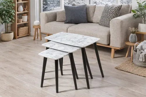 Carara Oval Zigon, Beyaz