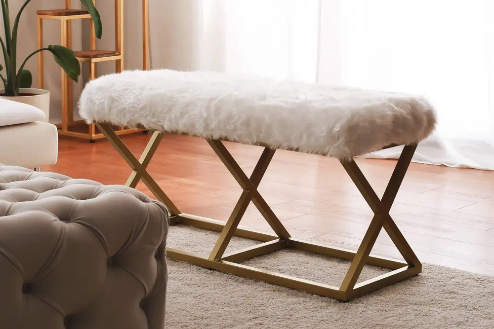 Evodeko Peluş Bench, Beyaz