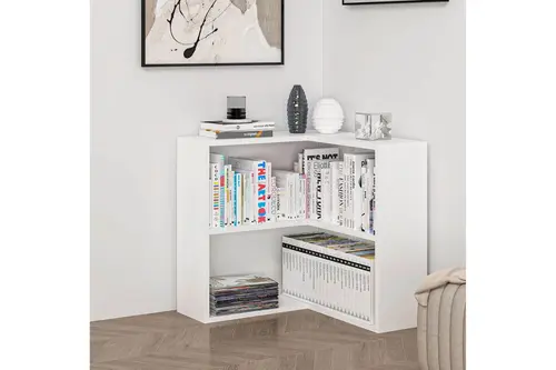 Adel Köşe Kitaplık, Beyaz, 1 Raflı