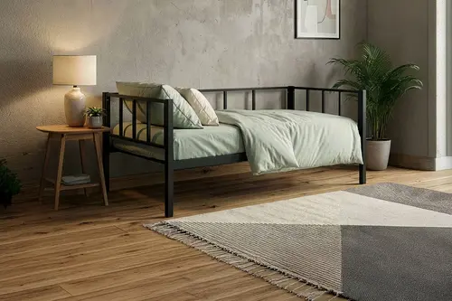 Titan Daybed Tek Kişilik Karyola, Siyah, 90X190