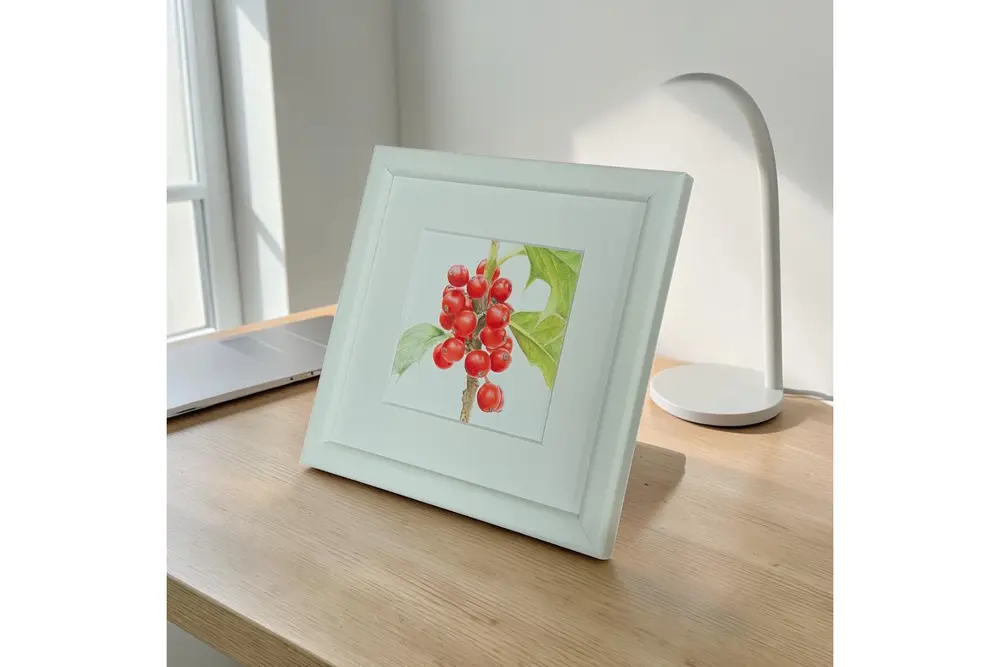 Fırça Çalısı Suluboya Fine Art Baskı