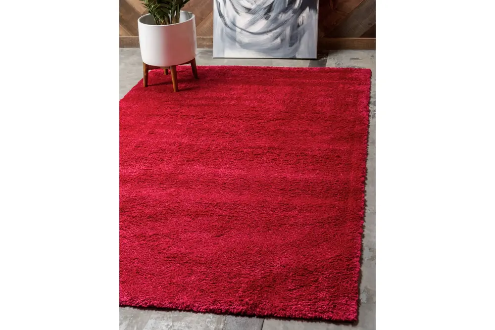 Solid Makine Halısı 4371F Kırmızı 150X230 Dikdörtgen