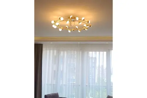 Özcan Aydınlatma Stary 80Cm 27'Li Plafonyer Sarı, 2842-27-03