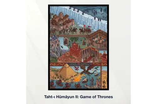 Miniaworks Taht-I Hümâyun Iı: Game Of Thrones Siyah Çerçeveli Poster 21X30