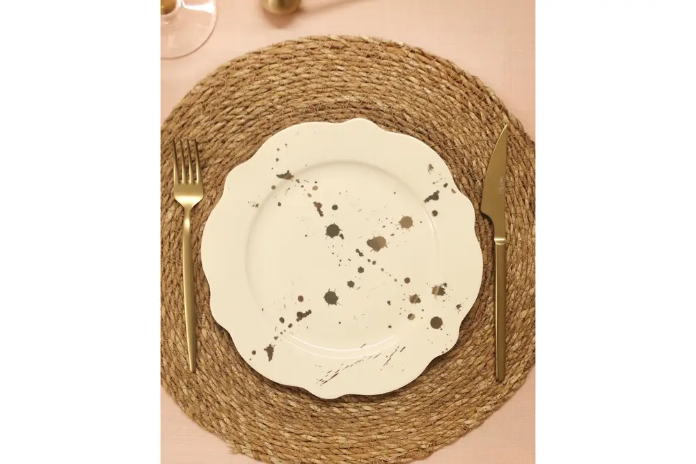 The Mia Splash Pasta Tabağı 6 Parça 21 Cm